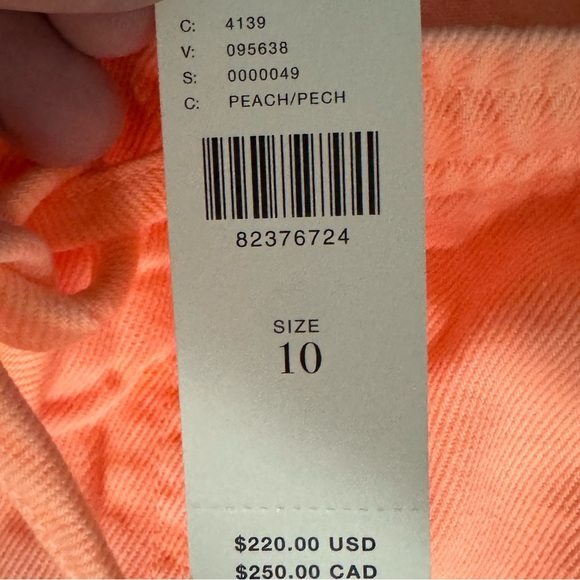 Anthropologie Essential Antwerp Peach Boyfriend Fit Jeans Size 12 - Picture 5 of 8